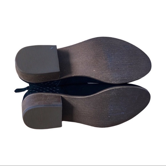 SUSINA black suede booties - Picture 7 of 9